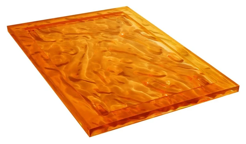 Kartell Dune Tray, plastic, Orange, 46 x 32 x 2.5 cm