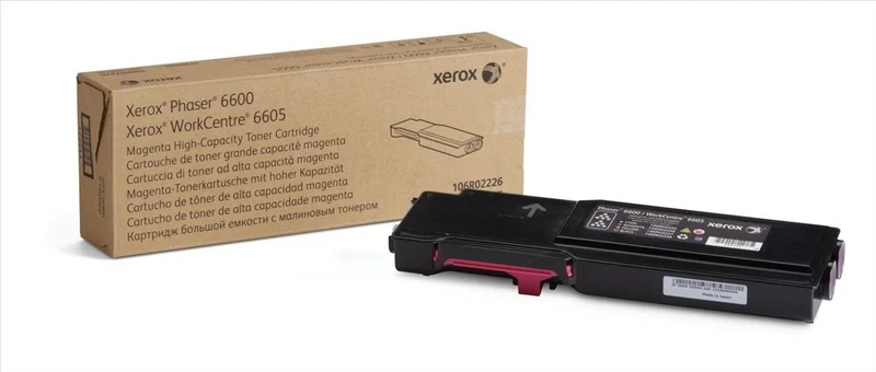 Xerox Genuine Phaser 6600 / Workcentre 6605 Magenta Standard Capacity Toner Cartridge (2,000 Pages) - 106R02246