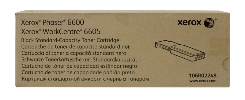Xerox Genuine Phaser 6600 / Workcentre 6605 Black Standard Capacity Toner Cartridge (3,000 Pages) - 106R02248