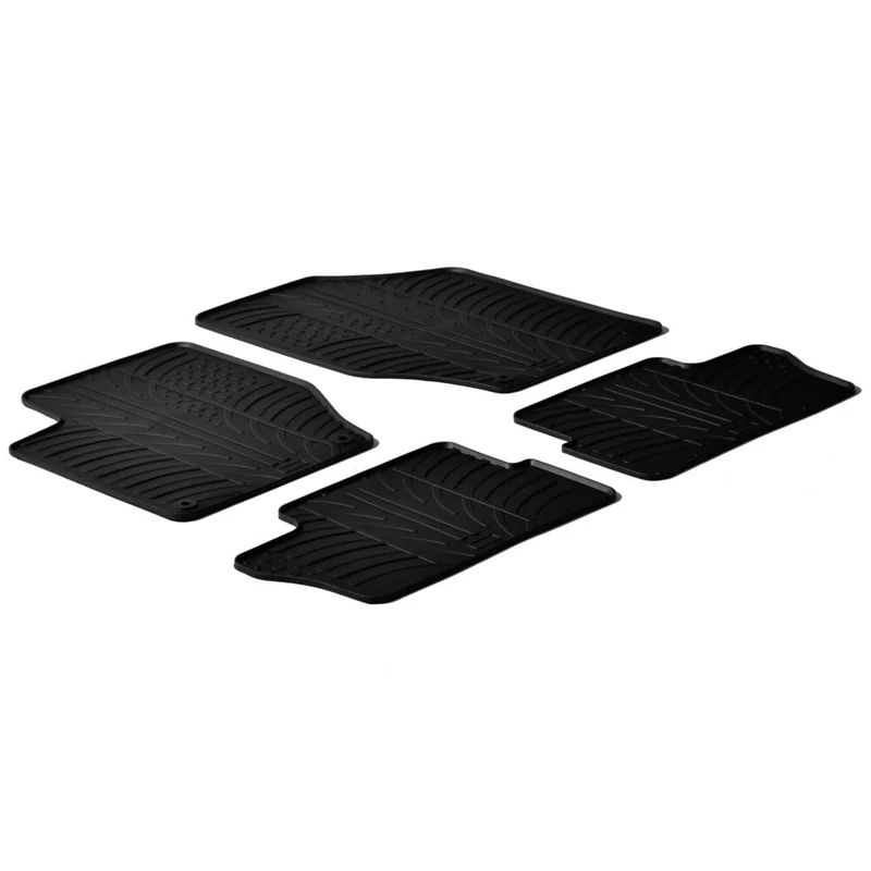 Tailored rubber mats - compatible for Peugeot 307 3p (06/01>08/07) - Peugeot 307 5p (06/01>08/07) - Peugeot 307 sw (05/02>04/08) - Peugeot 308 5p (09/07>09/13) - Peugeot 308 sw (05/08>04/14)