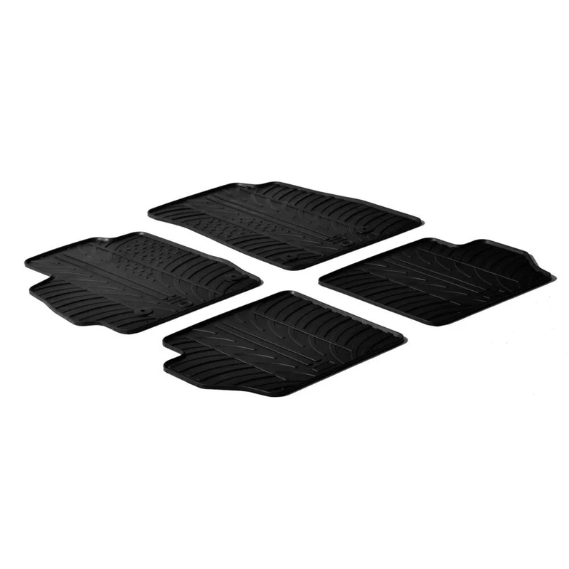 Tailored rubber mats - compatible for Mazda 2 3p (10/07>02/15) - Mazda 2 5p (10/07>02/15)