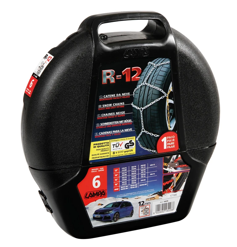 Lampa 16027 Snow Chains 12 mm, 2 Units
