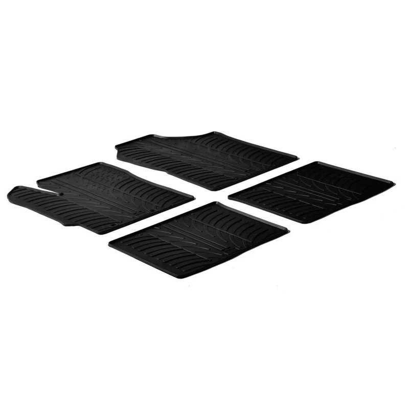 Tailored rubber mats - compatible for Toyota Yaris 3p (10/11>12/17) no hybrid - Toyota Yaris 5p (10/11>08/20) no hybrid