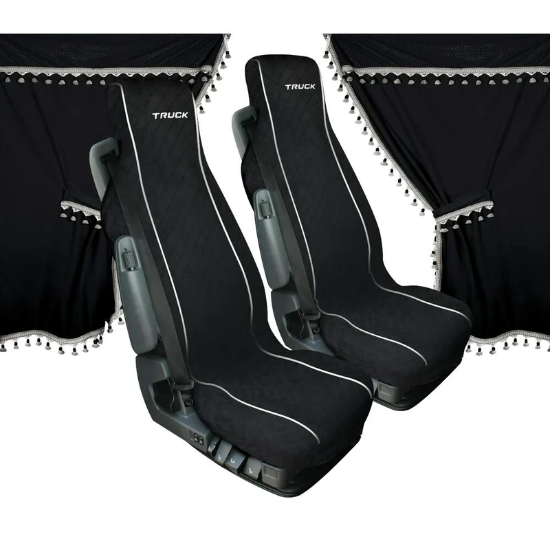 Lampa Microfibre Seat Cover and Curtains Black