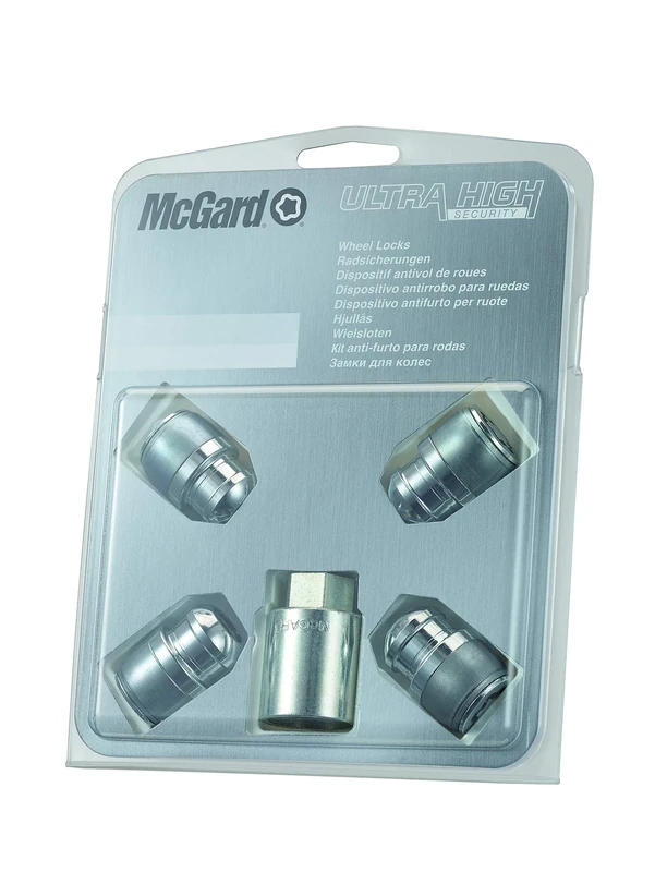 McGard Lock Nuts (Ultra High Security SL M12 x .1.5, spherical base R12, total length (l2): 35.0 mm, opening of the 19 mm Wrench