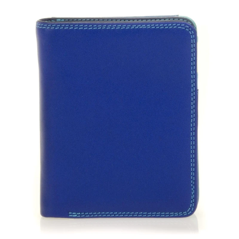 mywalit Medium Wallet w/Zip Around Purse, Travel Accessory-Wallet Unisex Adult, Blue - Blue, One Size