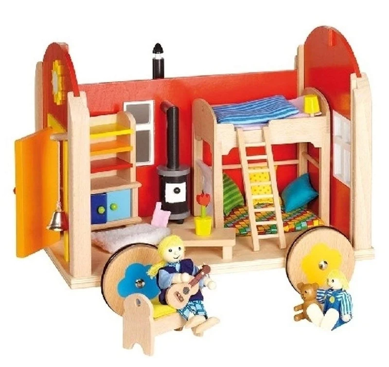 Goki Doll’s Construction Site Trailer with Accessoires