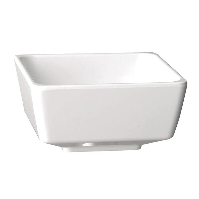 "APS GF098 Float Square Bowl, 10", White"