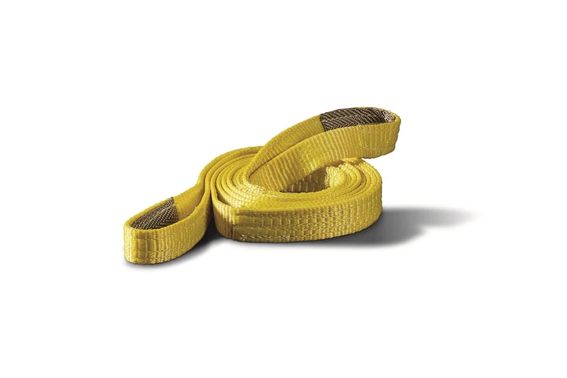 WARN 88896 Nylon Webbing Winch Tree Trunk Protector Rigging Strap, 3.2 Ton (6,400 lb) Capacity, 1" Width x 8' Length, Yellow