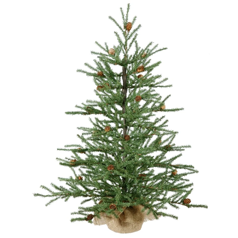 Northlight Seasonal Carmel Pine Cone Artificial Christmas Tree in Burlap Base, 3' by Northlight Seasonal - Image 1