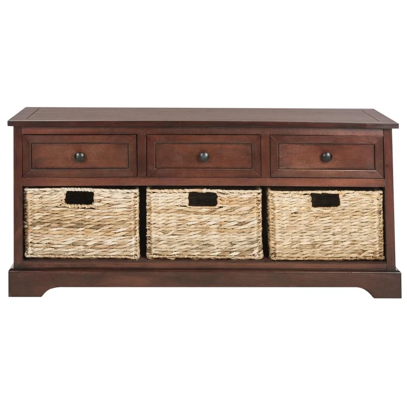 Safavieh Contemporary Wooden Storage Chest with 3 Drawers - Image 1