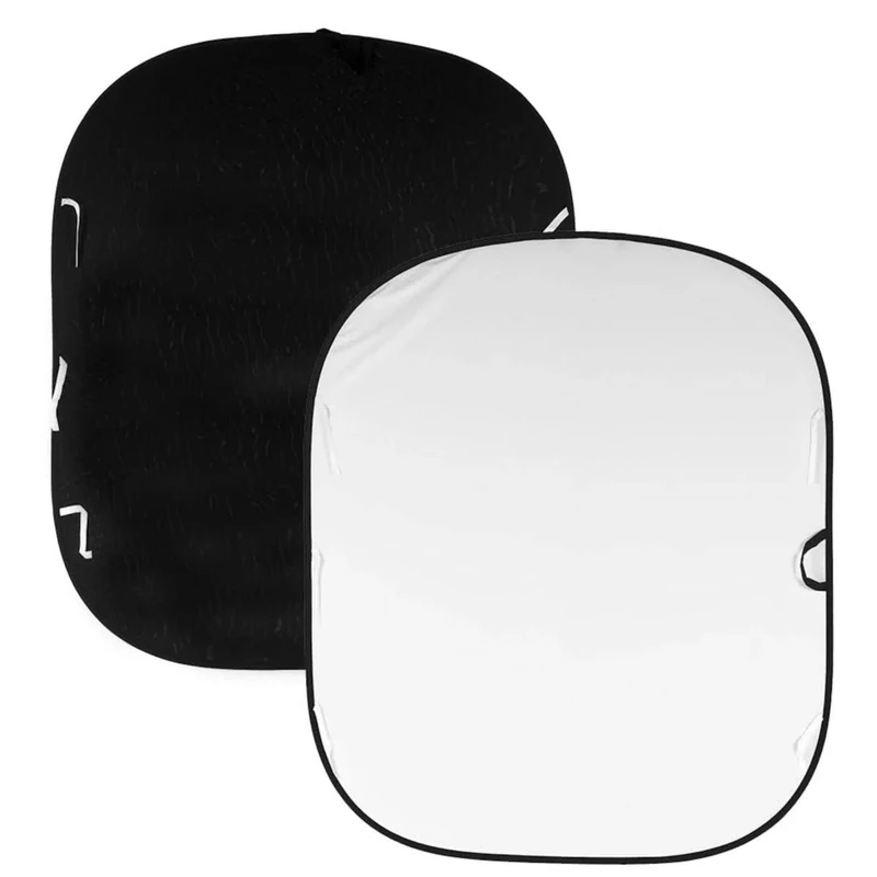 Lastolite LL LC5621 1.5x1.8m Plain Collapsible Reversible Background - Black/White