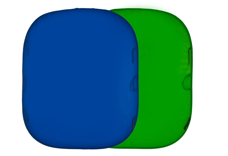 Manfrotto Collapsible Chromakey Background Colourway - 1.5 x 1.8 m, Blue and Green