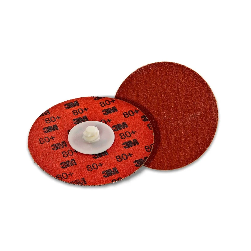 3M Cubitron II Roloc Durable Edge Disc 984F - 36plus Grit Ceramic Metal Grinding and Blending Disc - For Disc Sanders - YF-Weight Backing - 2"