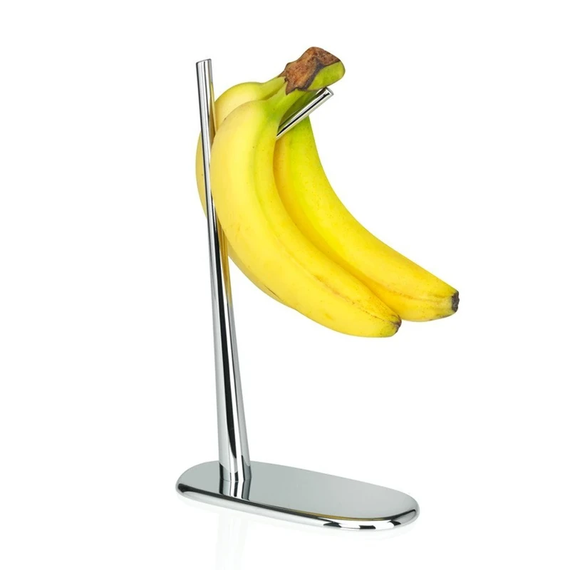 Alessi | Dear Charlie JT01 - Banana Holder in Chrome-Plated Zamak, Mirror polished
