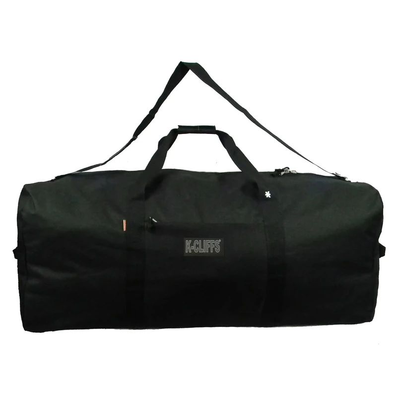 Heavy Duty Cargo Duffel Large Sport Gear Drum Set Equipment Hardware Travel Bag Rooftop Rack Bag, Black, 42" x 20" x 20", Basic