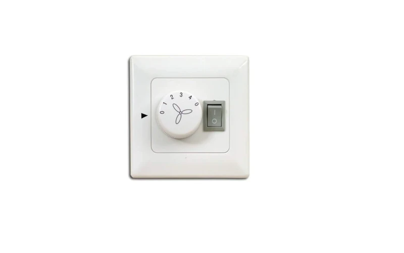 Pepeo Wall Control for Ceiling Fans with Lighting, Flush mount, White, Suitable for all Brands