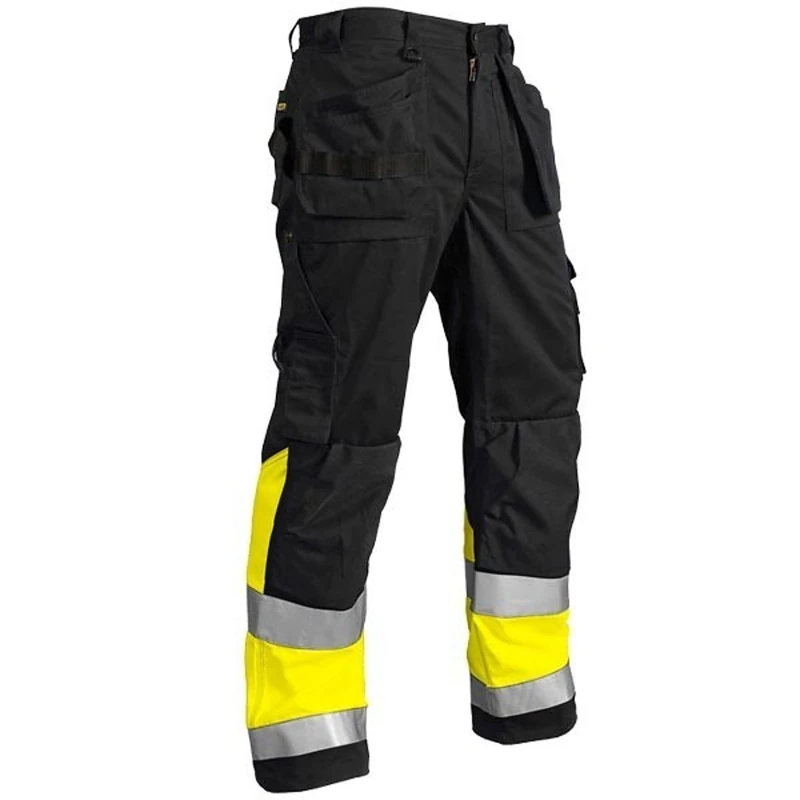 Blakläder 152918609933D100 Size D100 Cl.1 "High Vis" Trousers - Black/Yellow