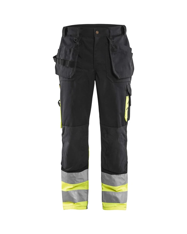 Blakläder 152918609933D124 Size D124 Cl.1 "High Vis" Trousers - Black/Yellow