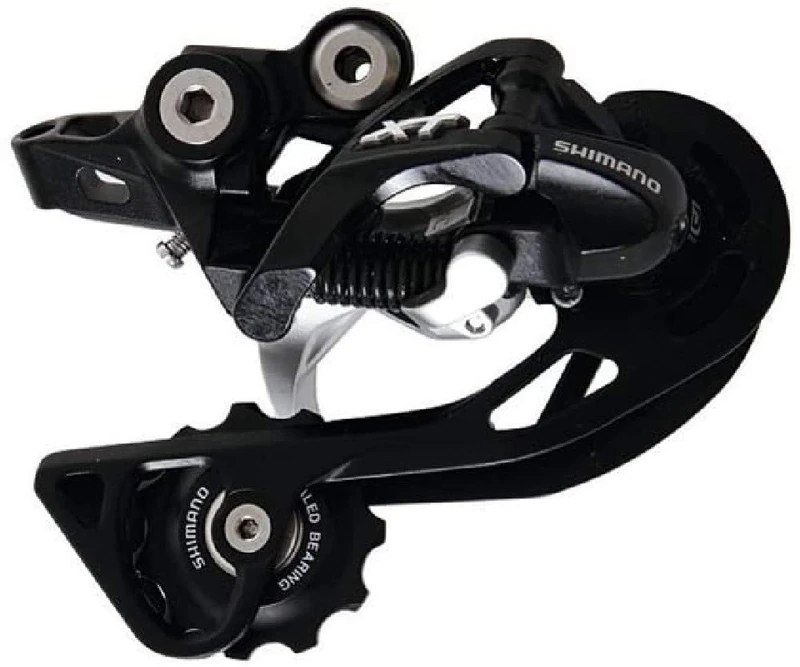 Shimano RD-M781 XT 10-speed Shadow design rear derailleur, GS, top normal, black