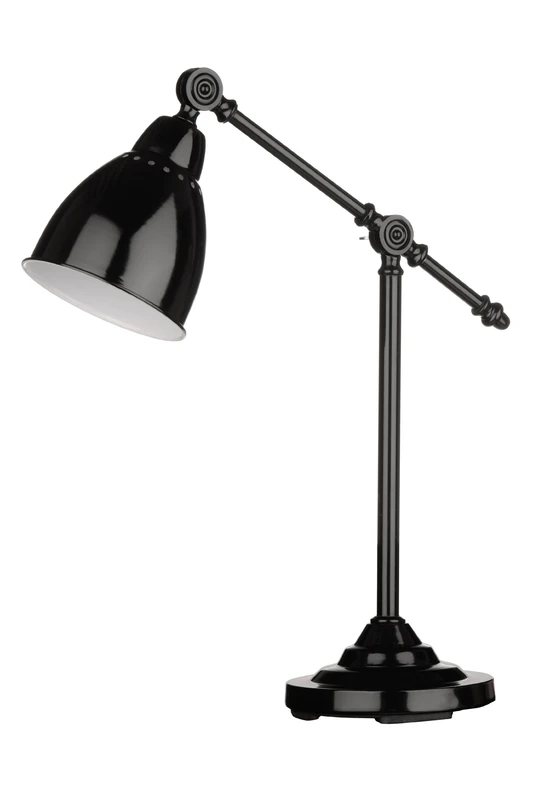 Premier Housewares Traditional Desk Lamp - Black