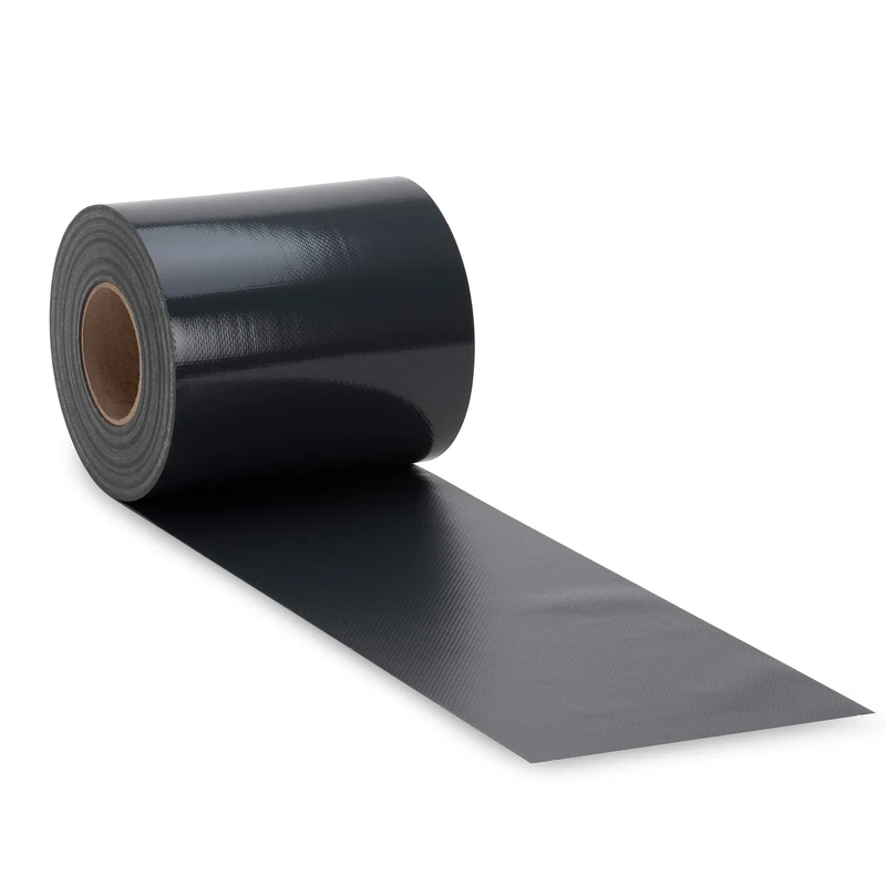 NOOR Fence Cover Wicker Strip fabric, black, 19 cm x 35 m