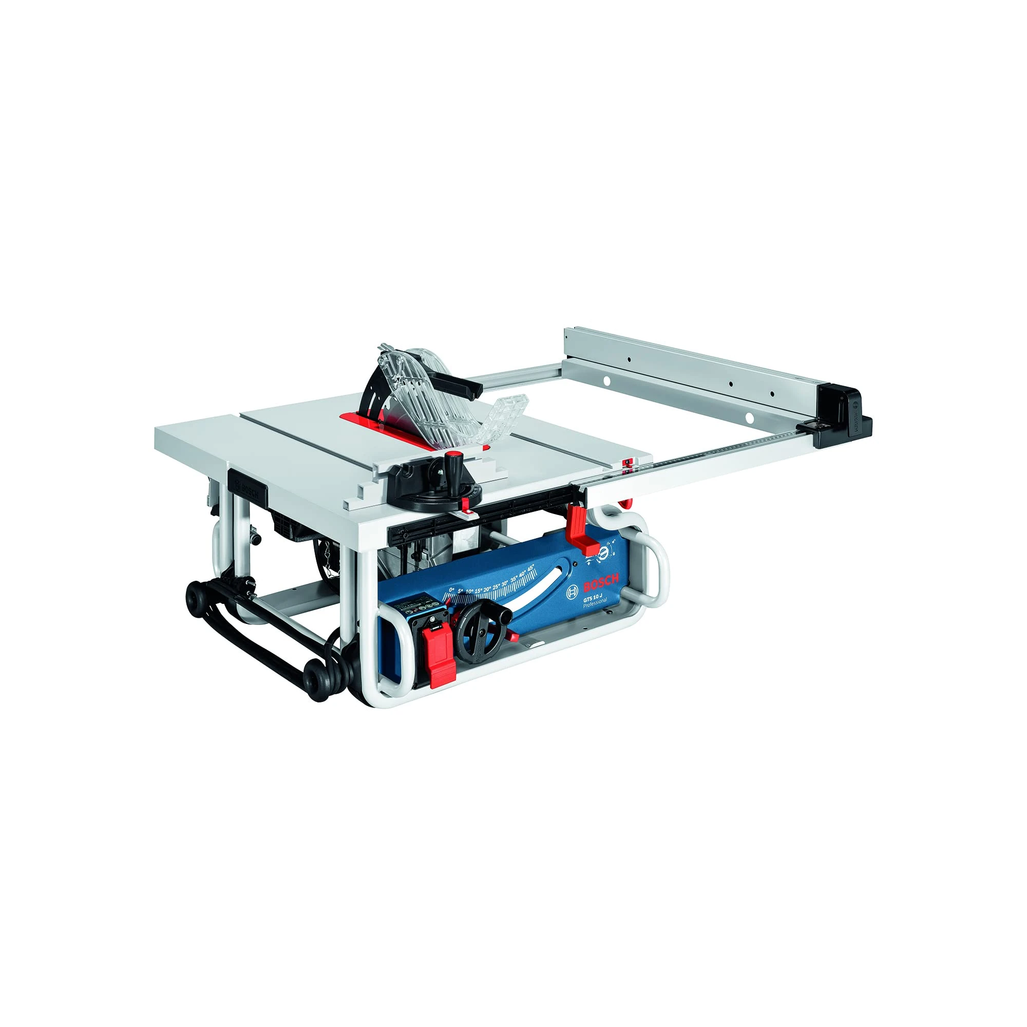 Bosch Professional Table Saw GTS 10 J (110 V , 1,800 W, Saw blade 254 x 30 mm, Angle guide,Dust extraction adapter, Parallel guide,Push stick)