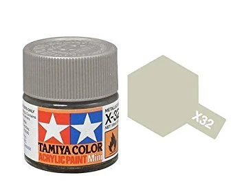Tamiya acrylic paint 10 ml X-32 TITANIUM SILVER