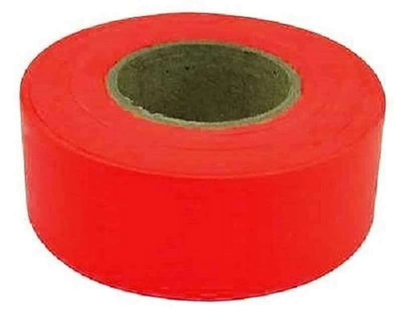 Bon 14-738 Flagging Tape - Fluorescent Red 150 Foot X 1 3/16-inch - (12/Pkg)
