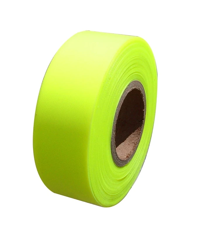 Bon 84-769 Flagging Tape - Fluorescent Lime 150 Foot X 1 3/16-inch - (12/Pkg)