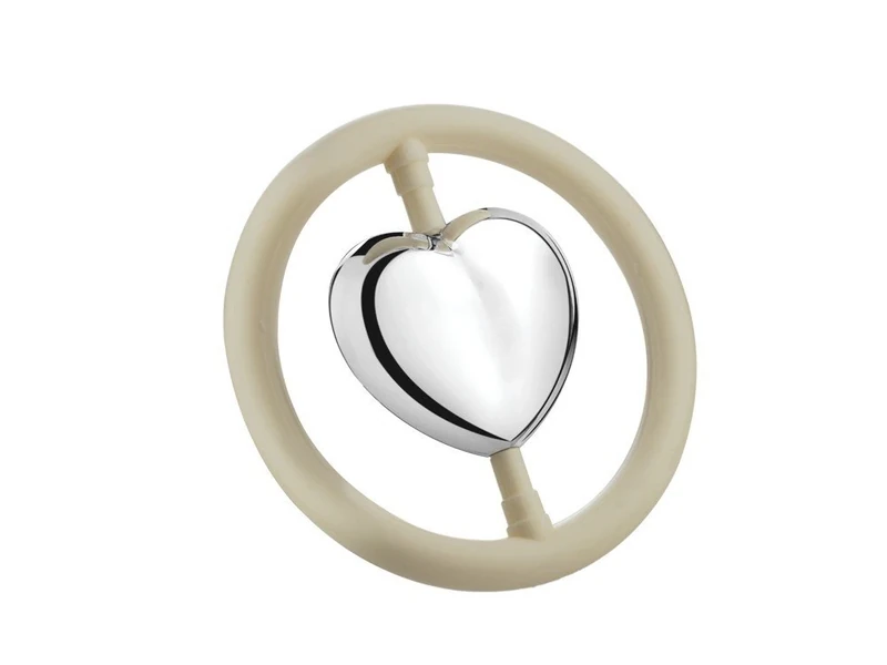 Zilverstad Silver-Plated Teething Ring, Heart