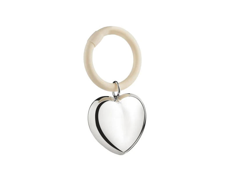 Zilverstad Silver Plated Rattle Heart on Ring