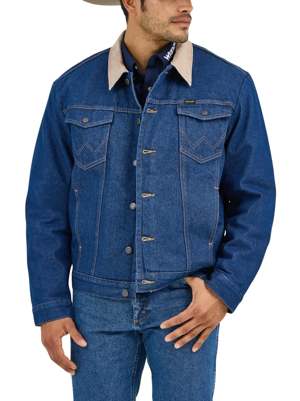Wrangler Men's 74265rt COAT, Denim/Blanket, M