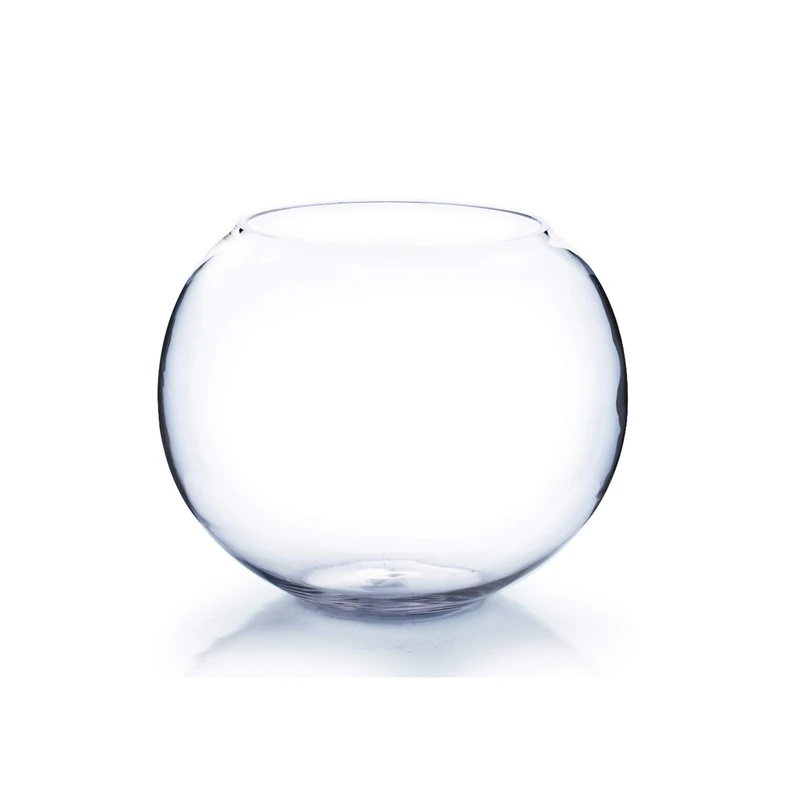 WGVI WGV Clear Round Bubble Bowl Glass Vase - Image 1