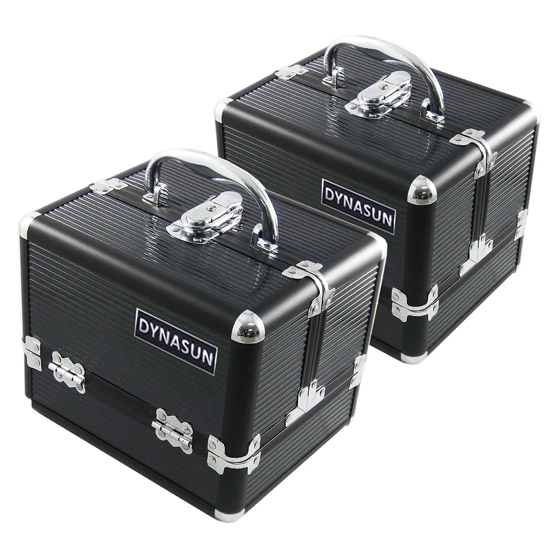 DynaSun Luggage Cosmetic Case, Nero (Black) - 16075 2X BS35 Black