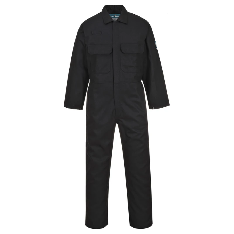 Portwest BIZ1 Men's Protective Workwear Overalls Bizweld FR Coverall Black, 3X-Large