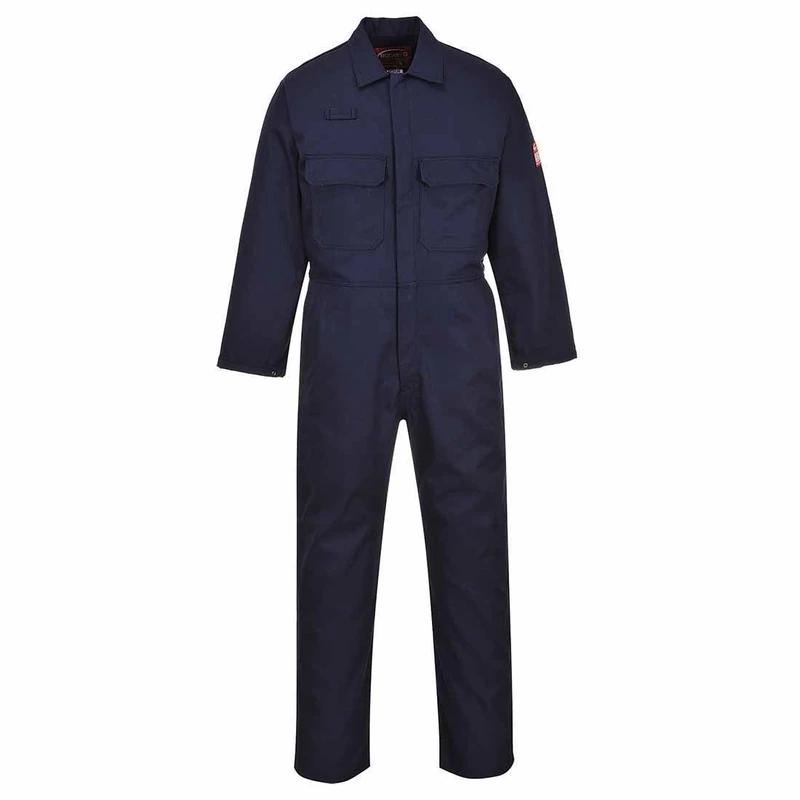 Portwest BIZ1 Men's Protective Workwear Overalls Bizweld FR Coverall Navy Tall, Small