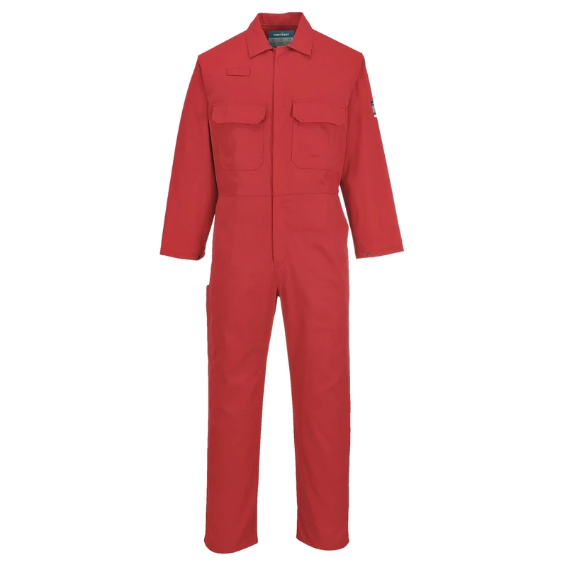 Portwest BIZ1 Men's Protective Workwear Overalls Bizweld FR Coverall Red, Large