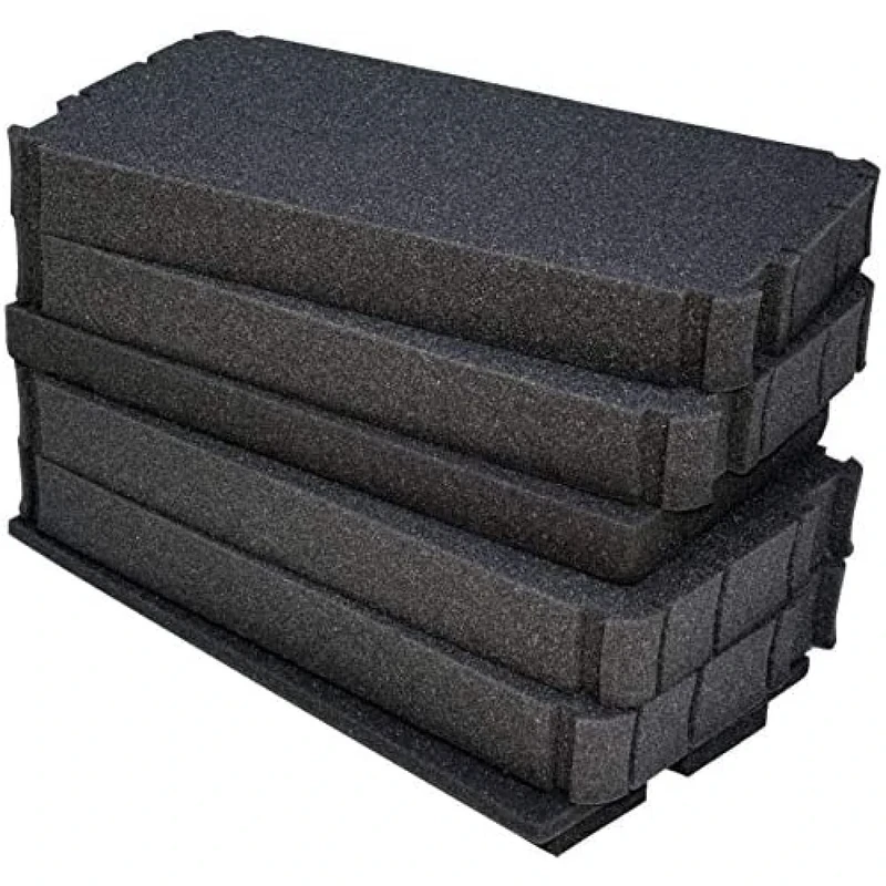Peli 1461 Replacement Foam Set, Original Protector Case Accessory, Compatible 1450, Colour: Black