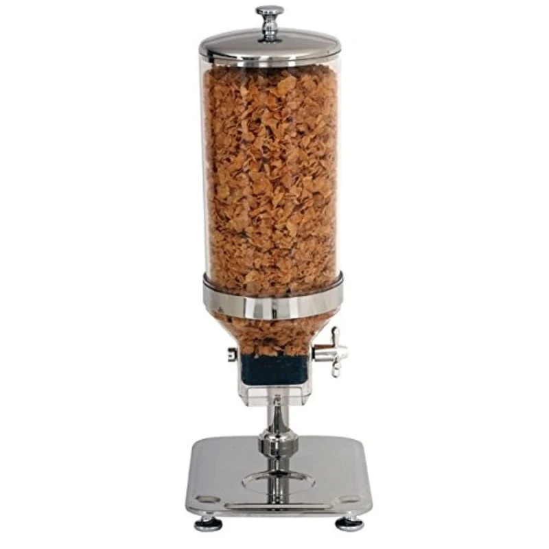 Genware NEV-CD85 Cereal Dispenser, Stainless Steel, 8.5 L