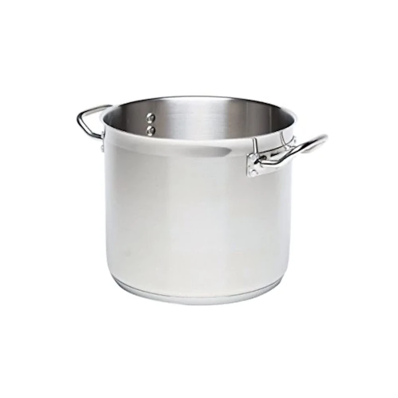 Genware NEV-1024-08 Stockpot, No Lid, 8 L, 24 cm Diameter, 20 cm Height