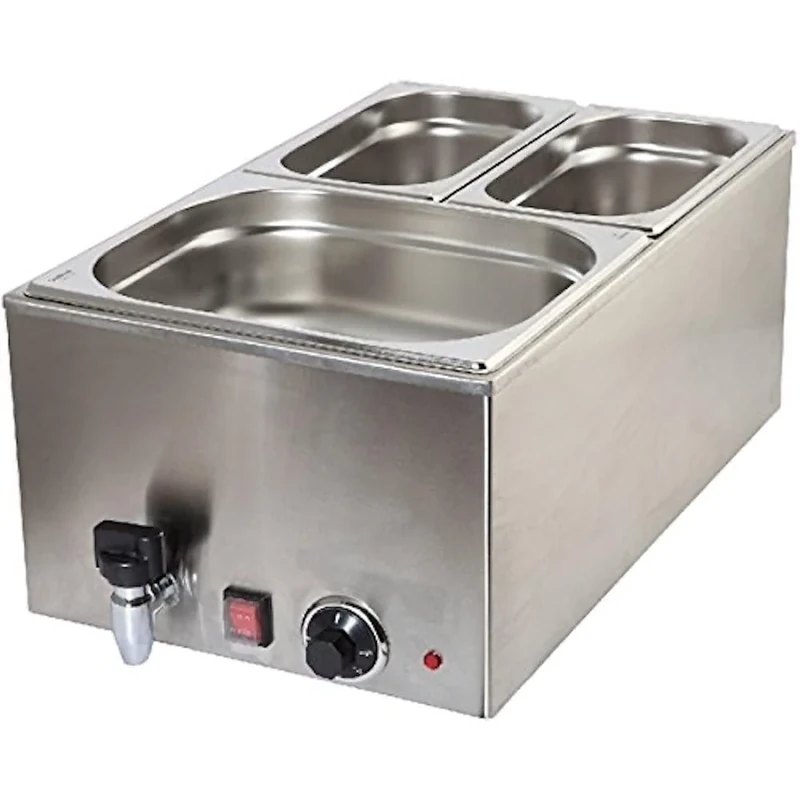 Genware NEV-172-1020 Bain Marie with Tap, 1/1, 1.2 kw