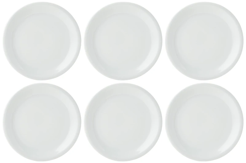 Genware NEV-160328 Royal Narrow Rim Plate, 28 cm (Pack of 6)