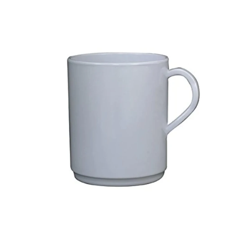 Genware NEV-MEL10MUG Melamine Mug, 10 oz., White (Pack of 12)