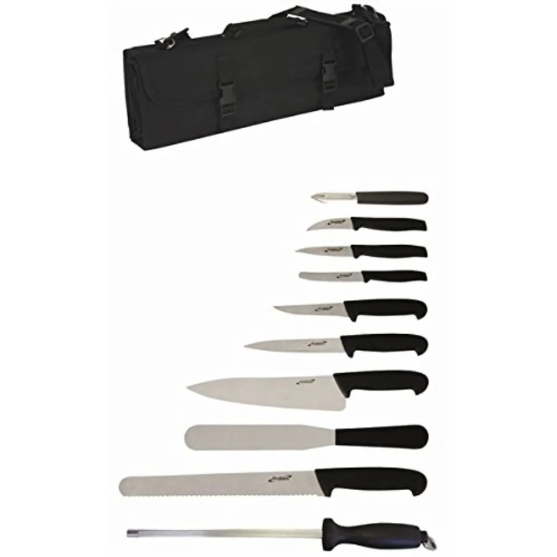 Genware NEV-KNIFESET10 Knife Set And Case (Pack of 10)