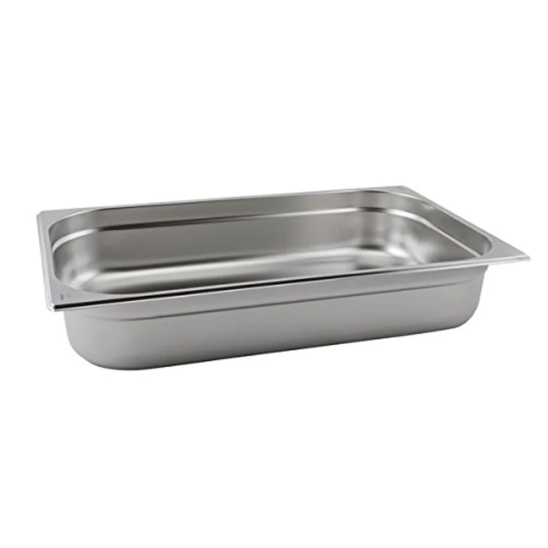 Genware NEV-GN11-200 Stainless Steel Gastronorm Pan, Size 1/1, 200 mm Deep