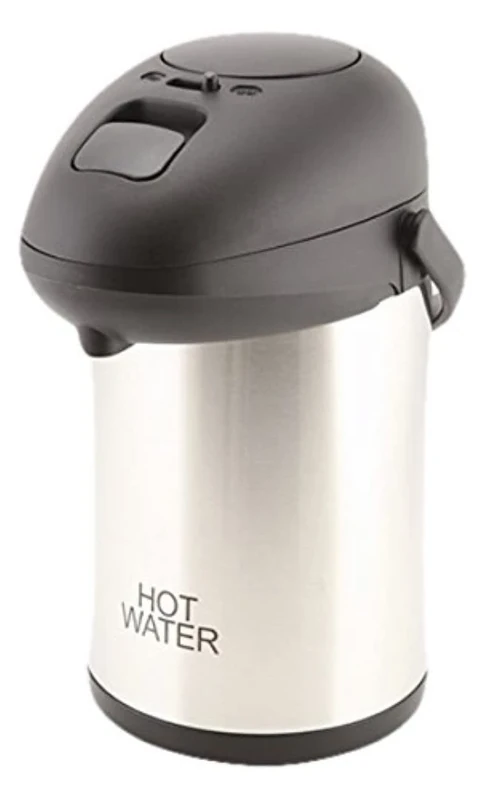 Genware NEV-V7251HOTWATER Hot Water Vacuum Pump Pot, Stainless Steel, Unbreakable 2.5 L