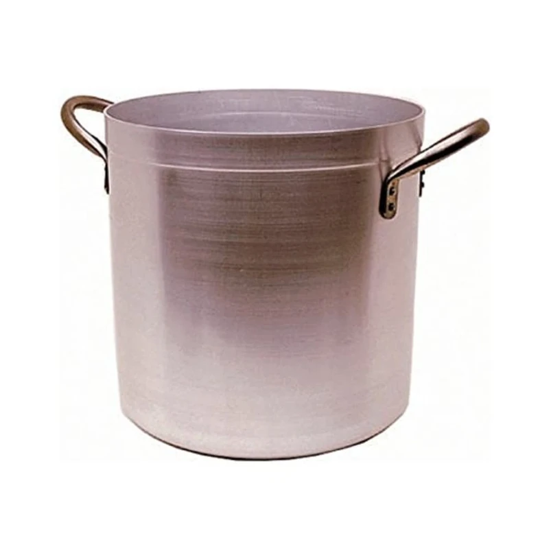 Genware NEV-709-28 Deep Stockpot And Lid, 28 cm, 17 L (Pack of 2)