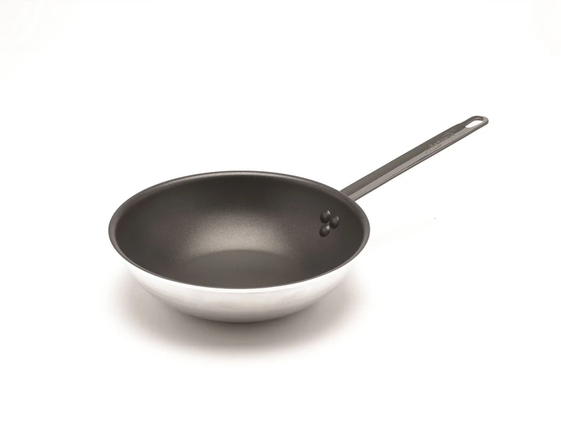 Genware NEV-WOK30NS Flat Base, WOK, 30 cm, Teflon Pro