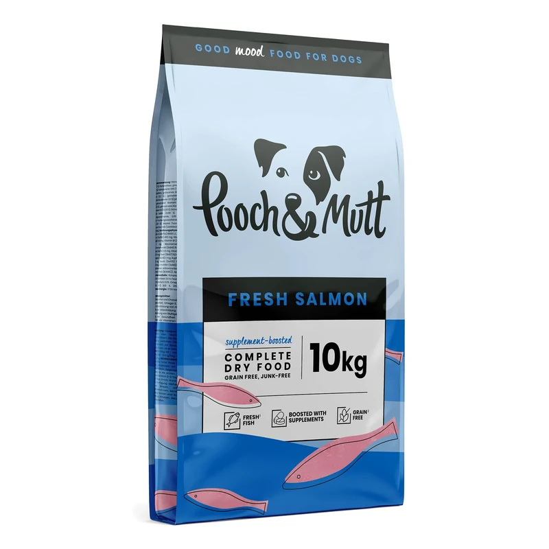 Pooch & Mutt - Fresh Salmon, Complete Dry Dog Food (Grain Free), 10kg